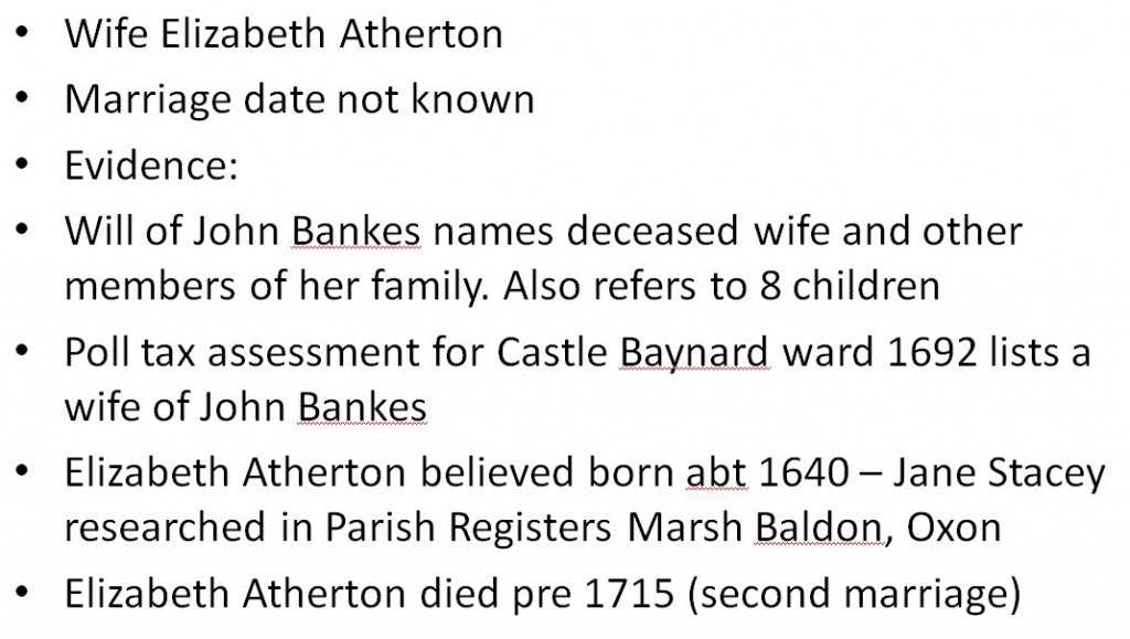 John Bankes & Elizabeth Atherton