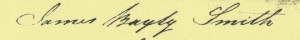 Signature of James Bayly Smith